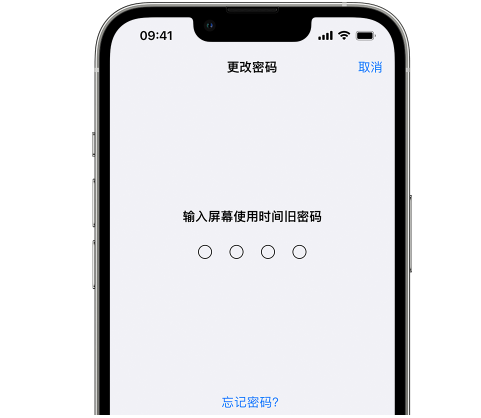 九寨沟iPhone屏幕维修分享iPhone屏幕使用时间密码忘记了怎么办 