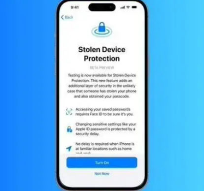 九寨沟苹果授权维修店分享被盗设备保护功能开启方法 