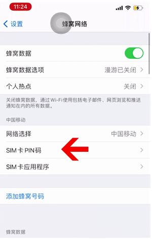 九寨沟苹果14维修网分享如何给iPhone14的SIM卡设置密码 