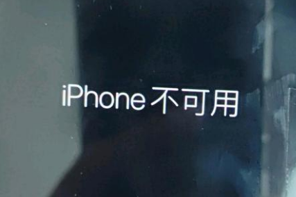 九寨沟苹果服务网点分享锁屏界面显示“iPhone 不可用”如何解决 