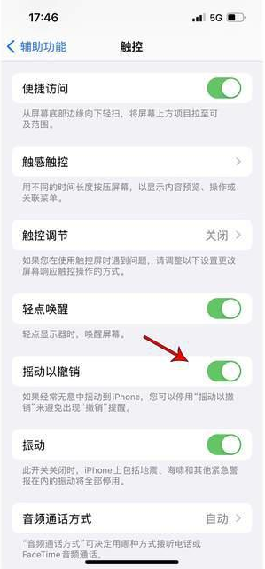 九寨沟苹果手机维修分享iPhone手机如何设置摇一摇删除文字 